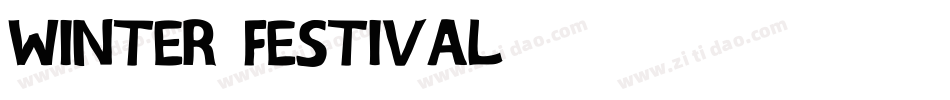Winter Festival字体转换
